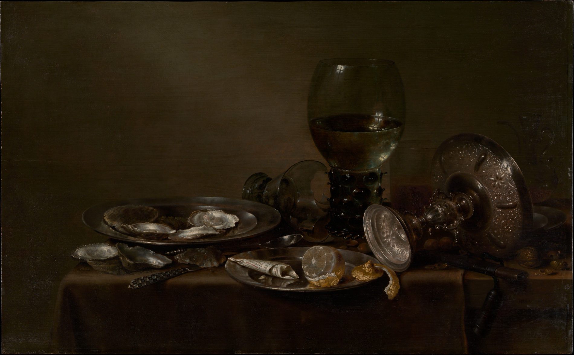 A used table, still life